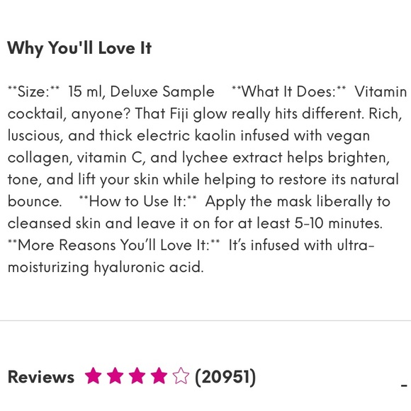 🆕DEW OF THE GODS: Fijifuji Collagen Whip Mask- 15 ml - Picture 2 of 6